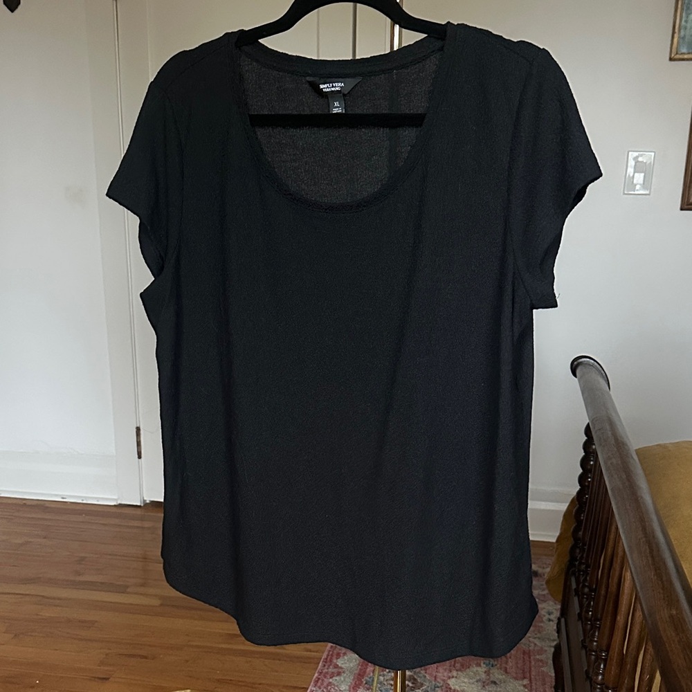 Simply Vera Textured Short Sleeve Tee